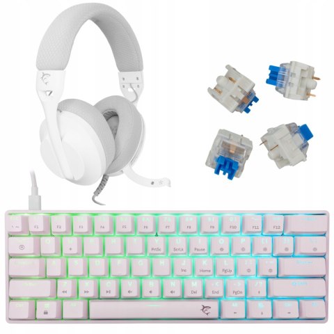 Zestaw Gamingowy Na Prezent Klawiatura + Słuchawki White Shark Dla Gracza