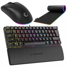 Zestaw Gamingowy Rampage Klawiatura + Myszka + Podkładka Prezent Dla Gracza
