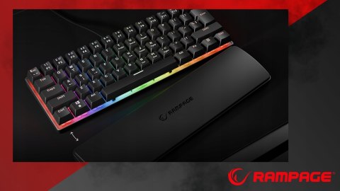 Zestaw Gamingowy Rampage Klawiatura + Myszka + Podkładka Prezent Dla Gracza