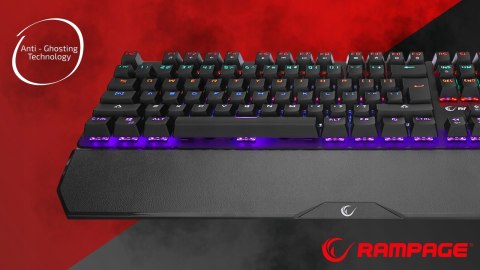 Zestaw gamingowy Klawiatura Mech Myszka USB Rampage RGB prezent dla gracza