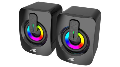 Głośniki Gamingowe Baracuda BGSP-011 Seashell Stereo 2.0 LED USB 2×3W Black