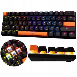 Klawiatura Gamingowa Baracuda BGK-03121 Dolphin Czarna Blue Switch RGB USB