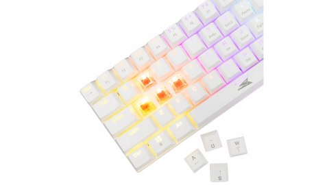 Klawiatura Gamingowa Baracuda BGK-03211 Dolphin Biała Red Switch RGB USB