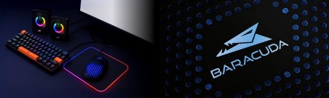 Klawiatura Gamingowa Baracuda BGK-03211 Dolphin Biała Red Switch RGB USB