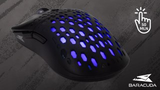 Mysz Gamingowa Baracuda BGM-021 Octopus Black 3600 DPI USB 6 przycisków