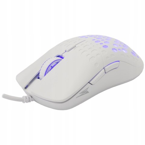 Mysz Gamingowa Baracuda BGM-022 Octopus Biała 3600 DPI USB 6 przycisków