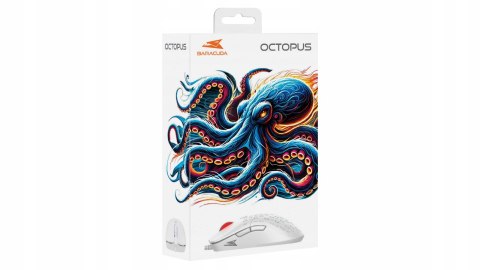 Mysz Gamingowa Baracuda BGM-022 Octopus Biała 3600 DPI USB 6 przycisków