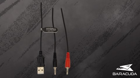Słuchawki Gamingowe Baracuda BGH-021 Hydra Black LED Mikrofon USB mini Jack