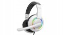 Słuchawki Gamingowe Baracuda BGH-021 Hydra White LED Mikrofon USB mini Jack