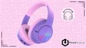 Słuchawki nauszne PowerLocus Bobo Cat bezprzewodowe fioletowe dla dzieci