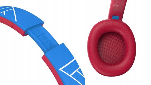 Słuchawki nauszne PowerLocus Bobo Cat bezprzewodowe niebieskie dla dzieci