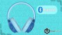 Słuchawki nauszne PowerLocus Bobo Cat bezprzewodowe niebieskie dla dzieci