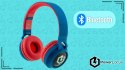 Słuchawki nauszne PowerLocus Buddy bezprzewodowe niebieskie LED dla dzieci