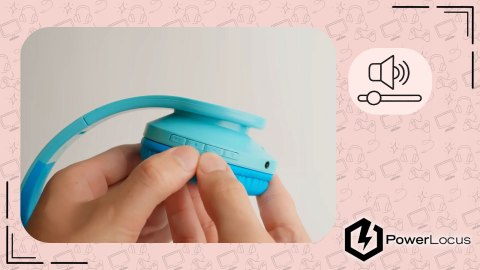 Słuchawki nauszne PowerLocus P2 Kids bezprzewodowe beżowe camo dla dzieci