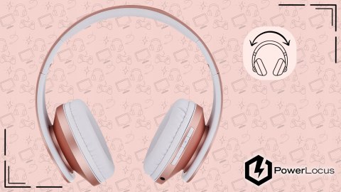 Słuchawki nauszne PowerLocus P2 Kids bezprzewodowe beżowe camo dla dzieci