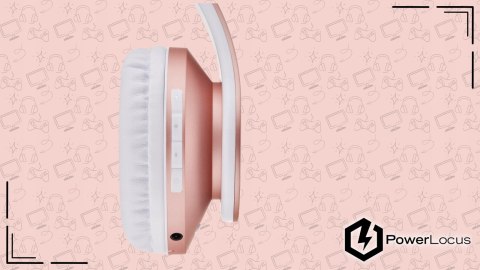 Słuchawki nauszne PowerLocus P2 Kids bezprzewodowe beżowe camo dla dzieci