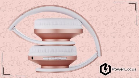 Słuchawki nauszne PowerLocus P2 Kids bezprzewodowe beżowe camo dla dzieci