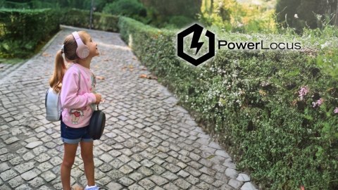 Słuchawki nauszne PowerLocus P2 Kids bezprzewodowe beżowe camo dla dzieci