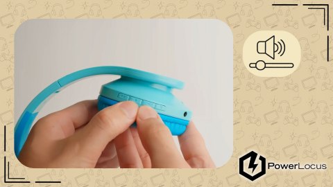 Słuchawki nauszne PowerLocus P2 Kids bezprzewodowe beżowe camo dla dzieci