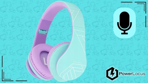 Słuchawki nauszne PowerLocus P2 Kids bezprzewodowe błękitne dla dzieci