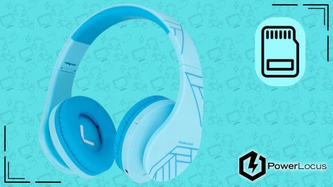 Słuchawki nauszne PowerLocus P2 Kids bezprzewodowe niebieskie dla dzieci