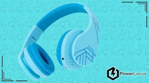 Słuchawki nauszne PowerLocus P2 Kids bezprzewodowe niebieskie dla dzieci