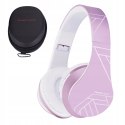 Słuchawki nauszne PowerLocus P2 Kids bezprzewodowe różowe dla dzieci