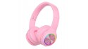 Słuchawki nauszne PowerLocus PLED bezprzewodowe różowe LED dla dzieci