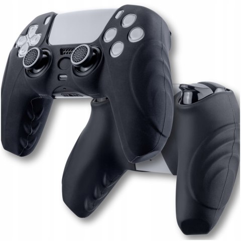 Czarne Etui Silikonowe FlashFire P803B na Pad PS5 DualSense Ochronne Case