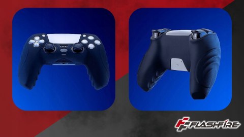 Czarne Etui Silikonowe FlashFire P803B na Pad PS5 DualSense Ochronne Case