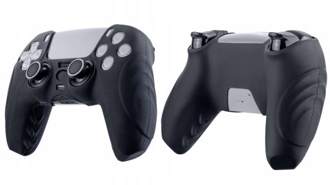 Czarne Etui Silikonowe FlashFire P803B na Pad PS5 DualSense Ochronne Case