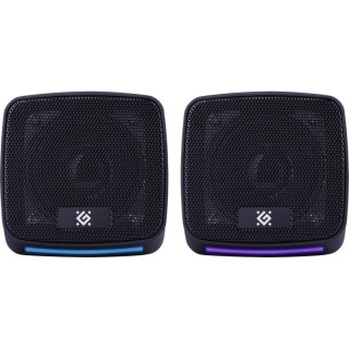 Defender Głośniki komputerowe J3 2.0 6W LED USB Czarne