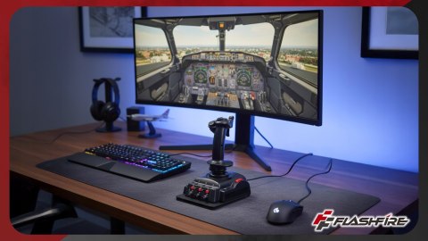 Joystick Flashfire Cobra V6 JS3601V USB PC Hall 4 osie do symulatorów lotu