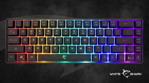 Klawiatura Gamingowa White Shark Ronin Black Membranowa LED 68 klawiszy