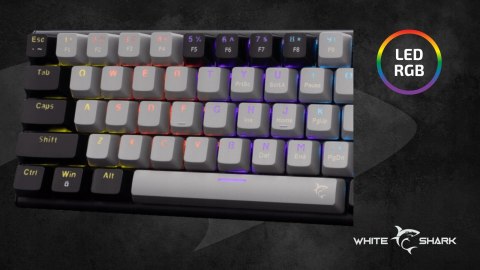 Klawiatura Gamingowa White Shark Wakizashi 2 Mechaniczna Red Switch RGB US