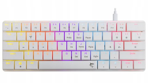 Klawiatura gamingowa White Shark Nagamaki USB Red Switch RGB US Mechaniczna