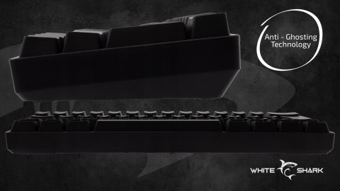 Klawiatura gamingowa White Shark Shinobi 2 Black USB Blue Switch RGB US