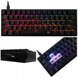 Klawiatura gamingowa White Shark Shinobi 2 Black USB Red Switch RGB US