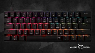 Klawiatura gamingowa White Shark Shinobi 2 Black USB Red Switch RGB US