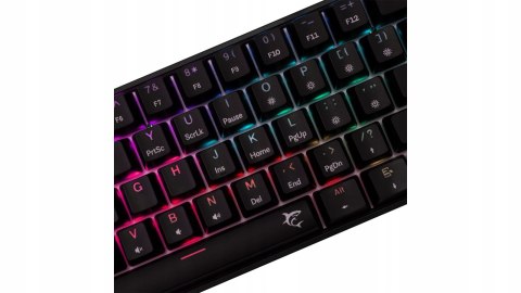 Klawiatura gamingowa White Shark Shinobi 2 Black USB Red Switch RGB US