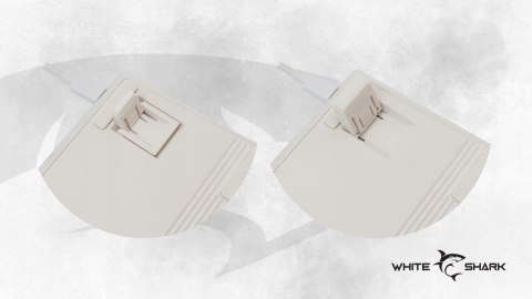 Klawiatura gamingowa White Shark Shinobi 2 White USB Blue Switch RGB US