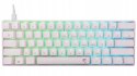 Klawiatura gamingowa White Shark Shinobi 2 White USB Blue Switch RGB US