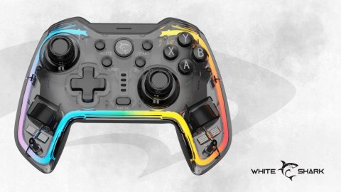Kontroler White Shark Praetorian Pad Bezprzewodowy RGB PC PS3 PS4 Switch