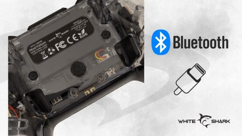 Kontroler White Shark Praetorian Pad Bezprzewodowy RGB PC PS3 PS4 Switch