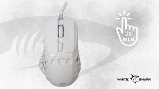 Mysz Gamingowa White Shark Ector White 7200 DPI RGB Biała USB 7 Przycisków