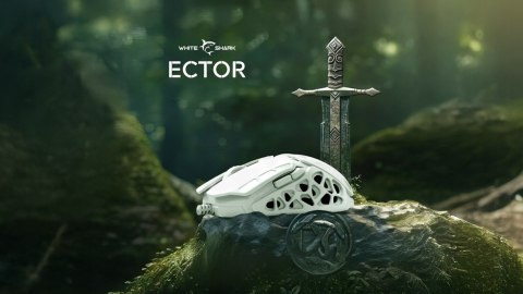 Mysz Gamingowa White Shark Ector White 7200 DPI RGB Biała USB 7 Przycisków