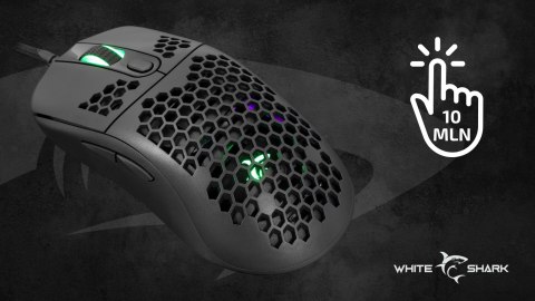 Mysz Gamingowa White Shark Galahad Black 6400 DPI RGB 6D 1,8m USB