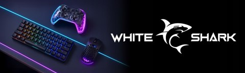 Mysz Gamingowa White Shark Galahad Black 6400 DPI RGB 6D 1,8m USB