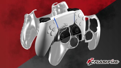 Przeźroczyste Etui Silikonowe na Pad PS5 DualSense FlashFire P801 Obudowa