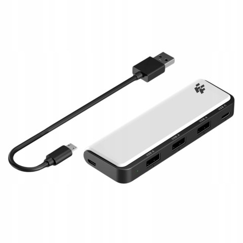 Rozdzielacz Hub USB do PS5 FlashFire AHUB155 - 3×USB-A, 1×USB-C